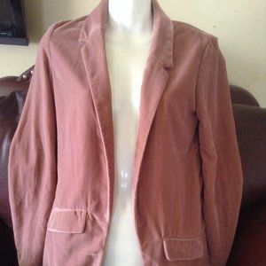 Pink velvety blazer